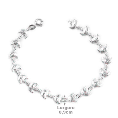 Pulseira de Prata Lua - 64464