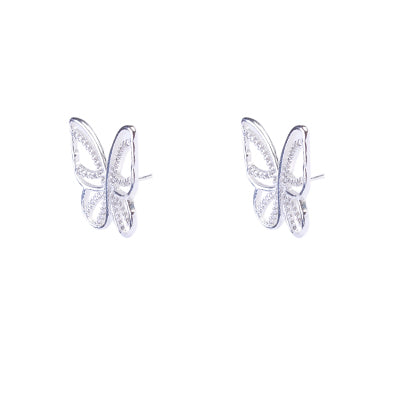 Brinco de Prata Borboleta - 64582