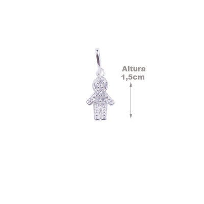 Pingente de Prata Menino - 64625