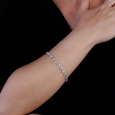Pulseira de Prata com Pedras - 64842