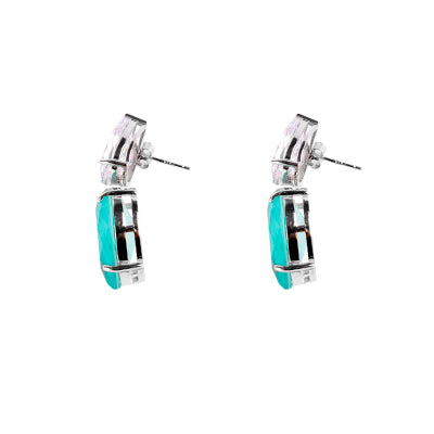 Brinco de Prata com Pedras - 64870