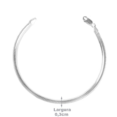 Pulseira de Prata Rabo de Rato - 64884