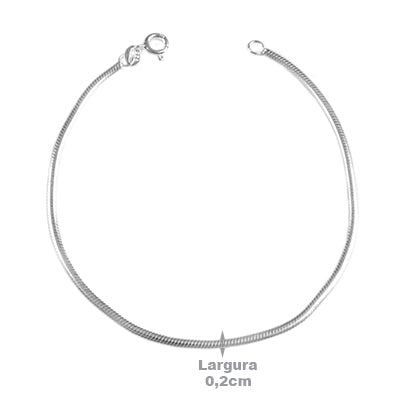 Pulseira de Prata Rabo de Rato - 64888