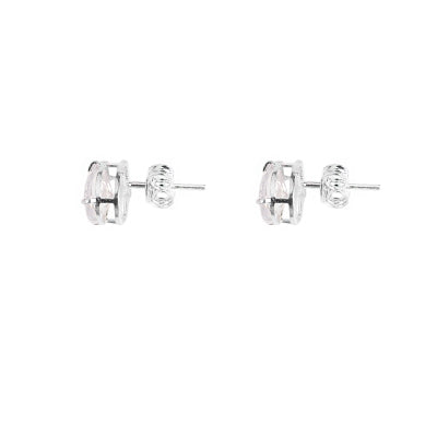 Brinco de prata com Zircônia - 64907