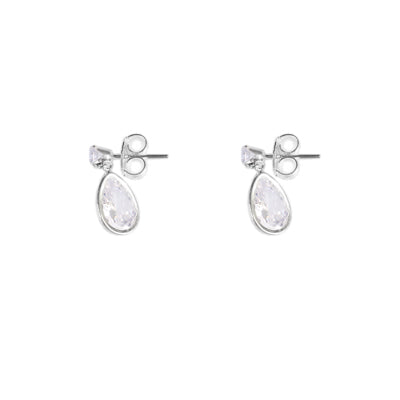 Brinco de Prata com Zircônia - 64908