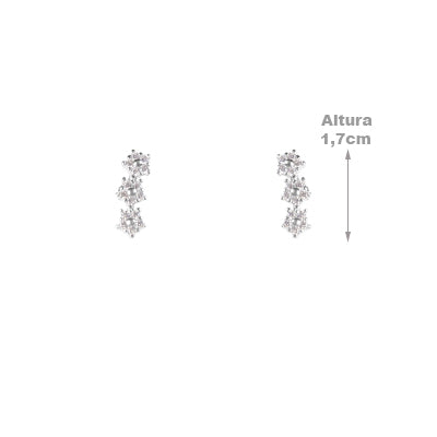 Brinco de Prata Contorno de Orelha (Ear Cuff) - 64942