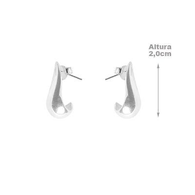 Brinco de Prata Liso - 64943