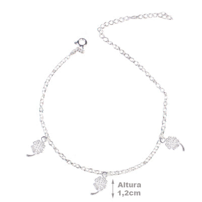 Pulseira de Prata Trevo - 64947