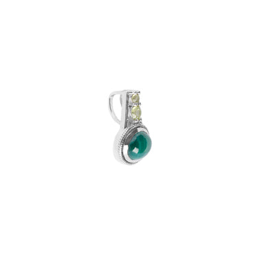 Pingente de Prata com Pedras - 64957