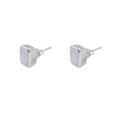 Brinco de Prata Pedra da Lua - 64977