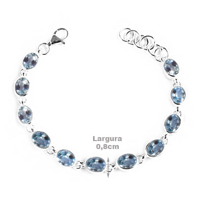 Pulseira de Prata com Topázio - 65015