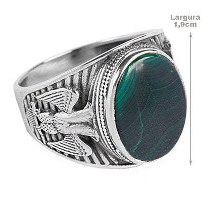 Anel de Prata Águia - 65056