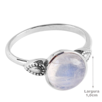 Anel de Prata com Pedra da Lua - 65060