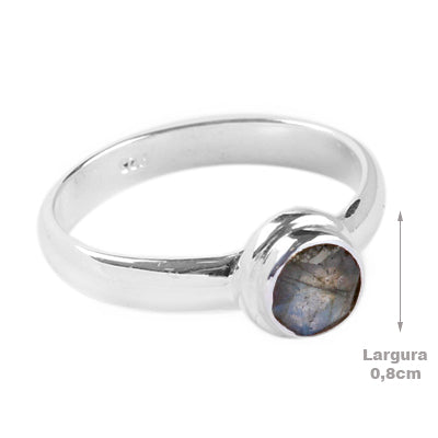 Anel de Prata com Labradorita - 65092