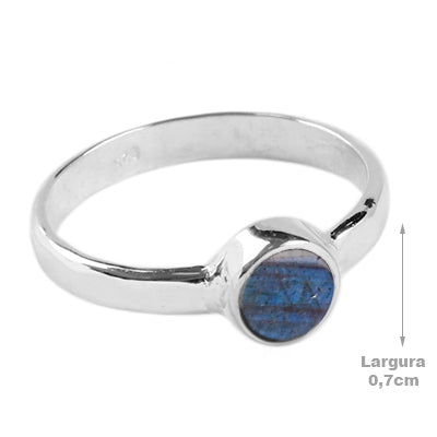 Anel de Prata com Labradorita - 65120