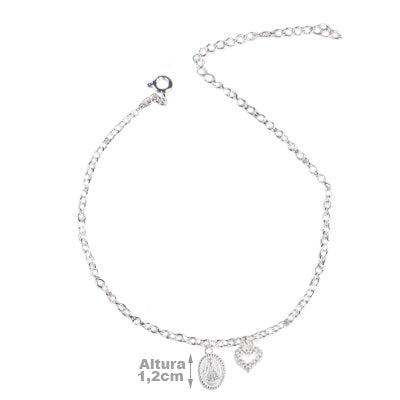 Pulseira de Prata Nossa Senhora Aparecida - 65152