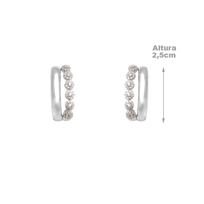 Brinco de Prata Ear Hook - 65197