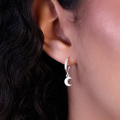 Argola de Prata com Zircônia - 65345