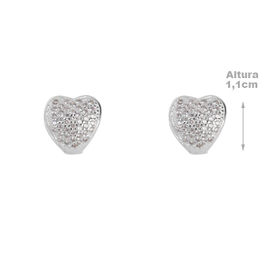 Argola de Prata Coração - 65351