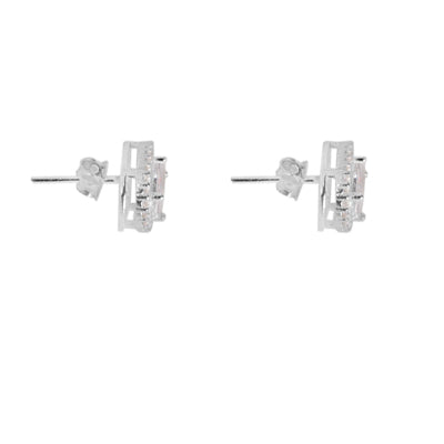 Brinco de Prata com Zircônia - 65398