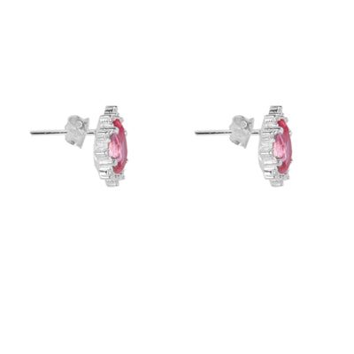 Brinco de Prata com Zircônias - 65399