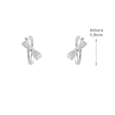Argola de Prata Laço - 65408