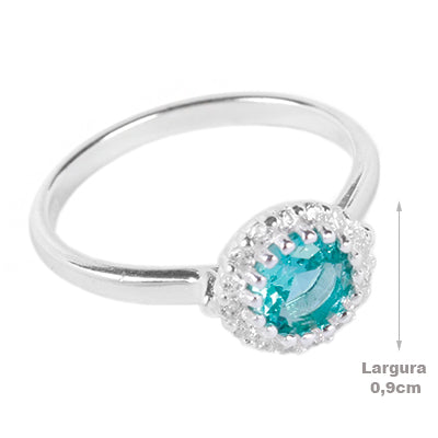 Anel de Prata com Zircônia - 65433