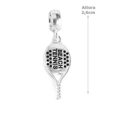 Berloque de Prata Raquete - 65445