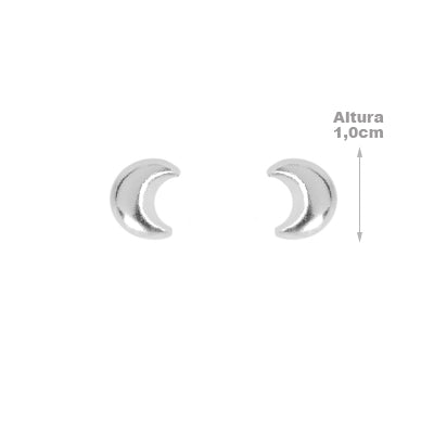Brinco de Prata Lua - 65449