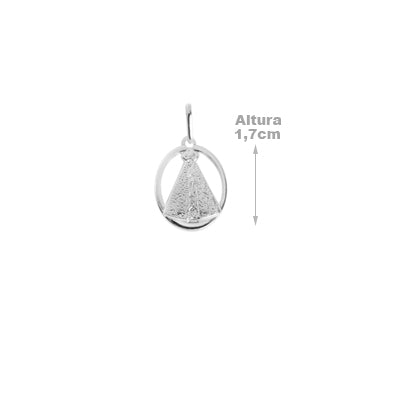 Pingente de Prata Nossa Senhora Aparecida - 65460