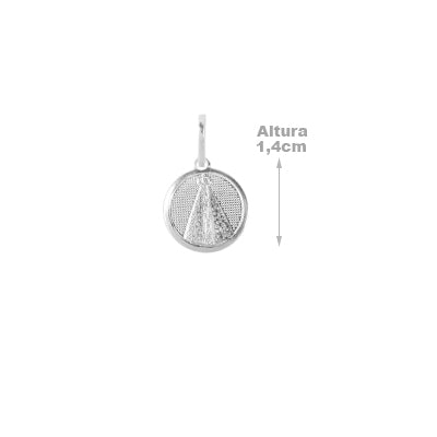 Medalha de Prata Nossa Senhora Aparecida - 65462