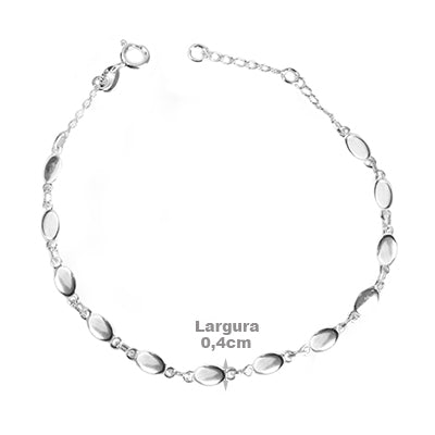 Pulseira de Prata Medalhas - 65472