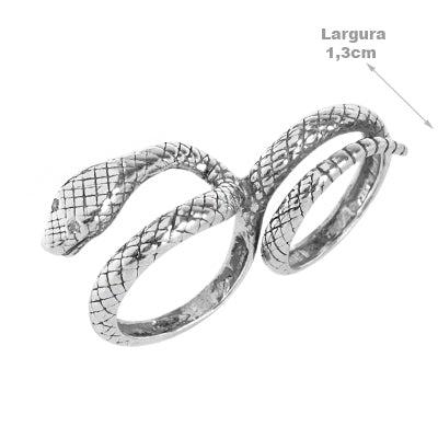 Anel de Prata Serpente/Cobra - 65488