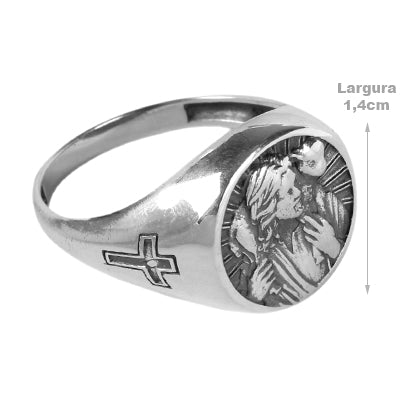 Anel de Prata Bom Pastor - 65489