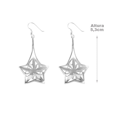 Brinco de Prata Estrela - 65503