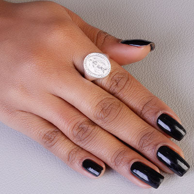 Anel de Prata Nossa Senhora das Graças - 65519