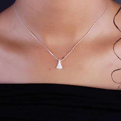 Pingente de Prata Nossa Senhora Aparecida - 65524