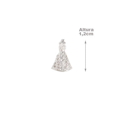 Pingente de Prata Nossa Senhora Aparecida - 65524