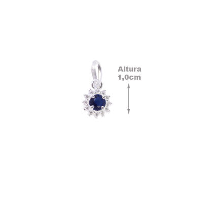 Pingente de Prata com Zircônias - 65527