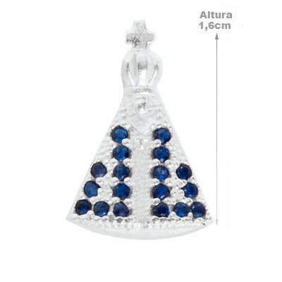 Berloque de Prata Nossa Senhora Aparecida - 65530