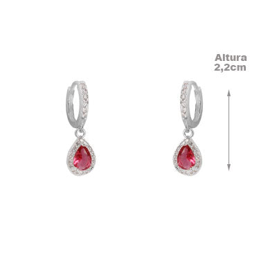 Argola de Prata com Zircônias - 65539