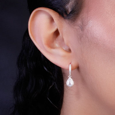 Argola de Prata com Zircônias - 65540