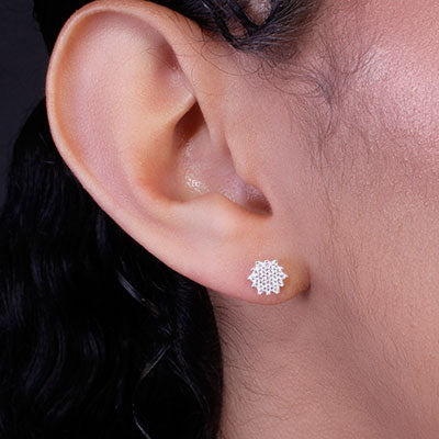 Brinco de Prata com Zircônia - 65541