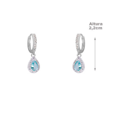 Argola de Prata com Zircônias - 65546