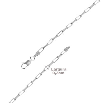 Corrente de Prata Elo - 65562