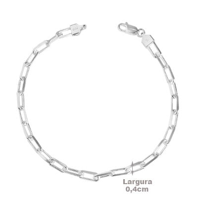 Pulseira de Prata em Elo - 65565