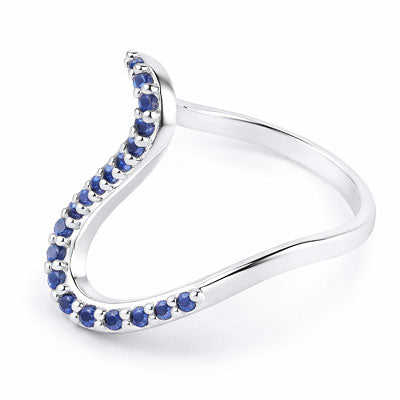 Anel de Prata com Zircônias - 65569