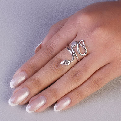 Anel de Prata Serpente/Cobra - 65574