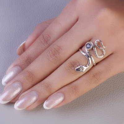 Anel de Prata Serpente/Cobra - 65577