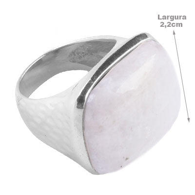 Anel de Prata com Pedra da Lua - 65580